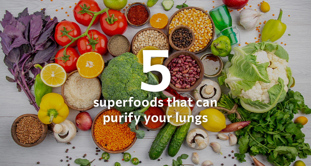 5 foods to purify lungs